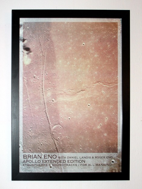 Sony Camera Version of Brian Eno - Apollo Atmospheres &amp; Soundtracks 2019 Extended Edition A2 Limited Edtiion Lithograph Art Print Framed